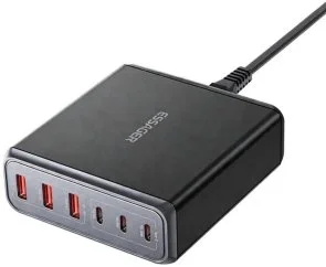 Фото: Зарядний пристрій Essager Engine 85W Desktop Charging Station Black (EZC85W-SXB0G-Z) № 4 | KTC