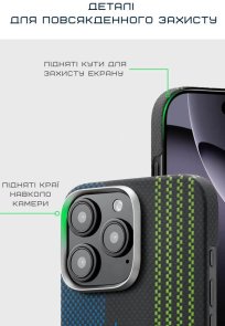 Чохол Pitaka for Apple iPhone 16 Pro Max - Tactile Woven Aries Credit Card (KI1601CRP)