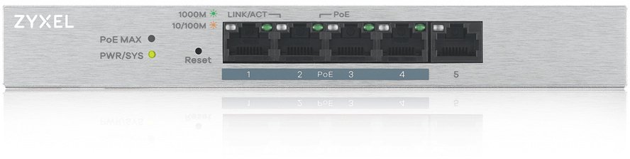 Комутатор Zyxel GS1200-5HP V2 (GS1200-5HPV2-EU0101F)