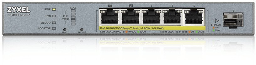 Комутатор Zyxel GS1350-6HP (GS1350-6HP-EU0101F)