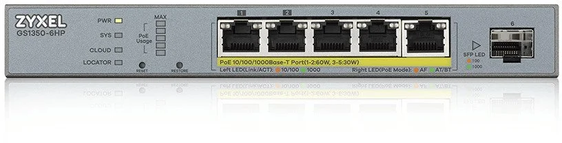 Фото: Комутатор Zyxel GS1350-6HP (GS1350-6HP-EU0101F) № 2 | KTC