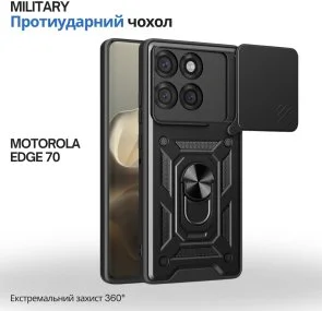 Фото: Чохол BeCover for Motorola Edge 70 - Military Black (715529) № 2 | KTC