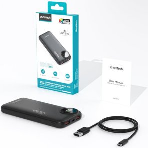 Батарея універсальна Choetech B791 10000mAh 22.5W Black (M15-B791-ACBK-NG)