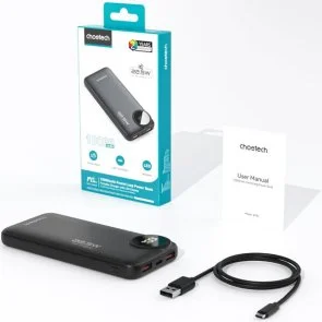 Фото: Батарея універсальна Choetech B791 10000mAh 22.5W Black (M15-B791-ACBK-NG) № 4 | KTC