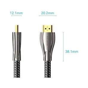 Фото: Кабель Vention Zinc Alloy Type 4K v2.0 HDMI / HDMI 8m Black (ALMBK) № 3 | KTC