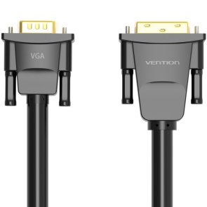 Кабель Vention DVI 24-1 / VGA 1.5m Black (EABBG)