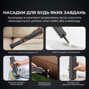 Автомобільний пилосос Mova Portable Vortex 4in1 (MDV001)