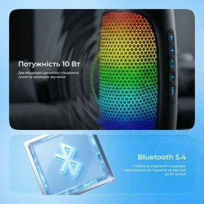 Фото: Портативна колонка Proove Nova 10W APP Black (PDNW10001AP01) № 6 | KTC