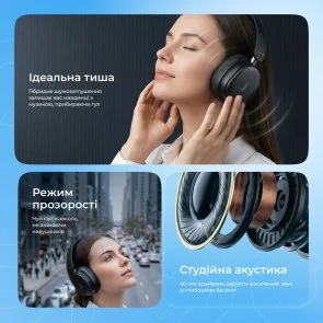Фото: Навушники Proove Solo with ANC APP Black (HPSL0001AP01) № 8 | KTC