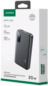 Батарея універсальна UGREEN PB311 10000mAh 22.5W Black (UGR-25742)