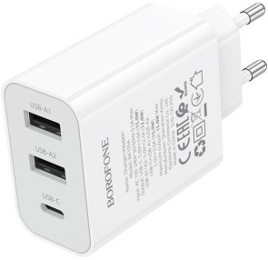 Зарядний пристрій BOROFONE BA105A Stellar 15W White (6941991125270)