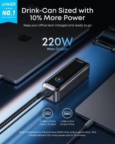 Фото: Батарея універсальна Anker Prime 20000mAh 220W Black (A110BH11) № 2 | KTC