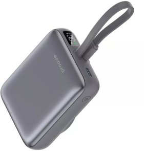Батарея універсальна Proove Neutron 10000mAh 22.5W Qi 15W Gray (PBNE22022203)