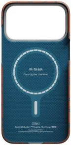 Фото: Чохол Pitaka for Apple iPhone 17 Pro Max - Edge Ultra-Slim Monogram Blue/Orange (KI1703PTKP) № 3 | KTC