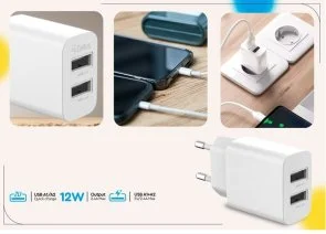 Фото: Зарядний пристрій Gelius Simple GP-HC059 2.4A White № 6 | KTC