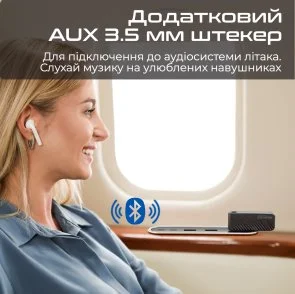 Фото: Bluetooth-трансмітер Promate Airlink-Bluetooth Black (6959144067476 ) № 6 | KTC