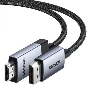 Кабель DP to HDMI 1m UGREEN DP119 v2.0 Black