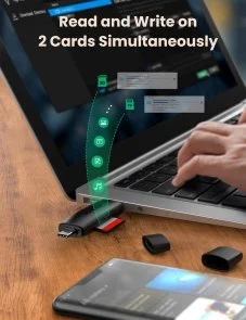 Фото: Кардрідер UGREEN CM304 Multifunction Card Reader Black (80191) № 7 | KTC