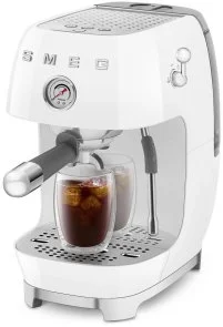 Фото: Ріжкова кавоварка Smeg Style Aesthetic White Glossy Finishing (ECF03WHEU) № 10 | KTC