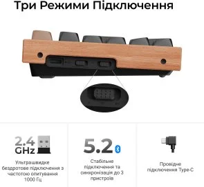 Фото: Клавіатура Keychron K2 HE Gateron Magnetic Switch RGB Black (K2H-F1-UA) № 10 | KTC