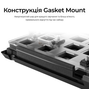Клавіатура Keychron V1 8K Keychron Super Red Switch RGB Black (V1W-D1-UA)