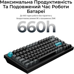 Клавіатура Keychron Q1 Ultra Keychron Red Switch RGB Black (Q1U-M1-UA)