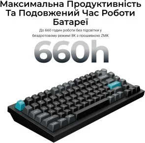 Фото: Клавіатура Keychron Q1 Ultra Keychron Red Switch RGB Black (Q1U-M1-UA) № 11 | KTC