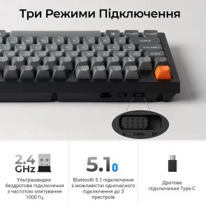 Фото: Клавіатура Keychron K10 Max Keychron Super Banana Switch RGB Black (K10M-H4-UA) № 10 | KTC