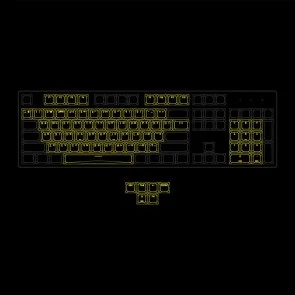 Фото: Набір кейкапів Hator OMA Profile PBT Keycap Set US/UA ANSI/ISO Black (HTS500) № 5 | KTC