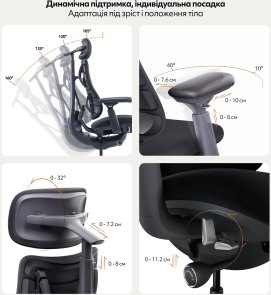 Крісло LiberNovo Omni Midnight Black (CP-GW-0000015-00-01)