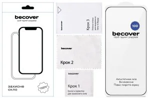 Фото: Захисне скло BeCover 10D for Motorola Moto G77 - Black (715714) № 5 | KTC