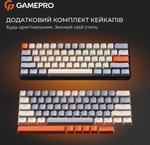 Клавіатура GamePro MK130 V2 Infinity QLAB Sakura ENG/UKR Black (MK130-V2-B-QS)
