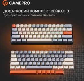 Фото: Клавіатура GamePro MK130 V2 Infinity QLAB Sakura ENG/UKR Black (MK130-V2-B-QS) № 19 | KTC