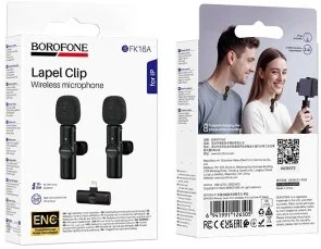 Фото: Радіосистема BOROFONE BFK16A Winner dual-mic Lightning Black (6941991126505) № 7 | KTC