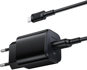 Зарядний пристрій BOROFONE BAS82A Star 18W Black with AM / MicroUSB (6941991126727)