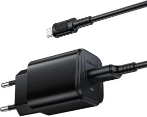 Фото: Зарядний пристрій BOROFONE BAS82A Star 18W Black with AM / MicroUSB (6941991126727) № 2 | KTC