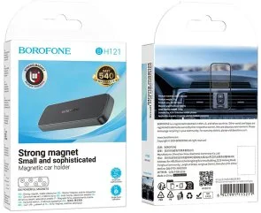 Фото: Кріплення для мобільного телефону BOROFONE BH121 Eternal Magnetic Car Holder Black/Gray (6941991115271) № 6 | KTC