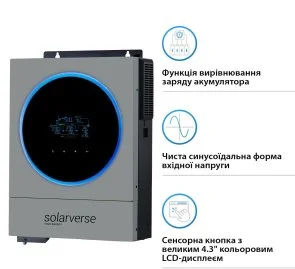 Фото: Інвертор Solarverse Ampere Duo 6000W 48V (SV6048AD) № 3 | KTC