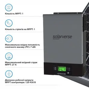 Фото: Інвертор Solarverse Flash 6000W 48V (SV6048FH) № 4 | KTC