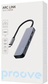 Фото: USB-хаб Proove Arc Link 5in1 Silver (HBAL00010604) № 4 | KTC