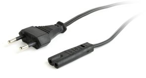  Кабель живлення Cablexpert PC-184/2 1.8m Black (PC-184/2 1,8метра)