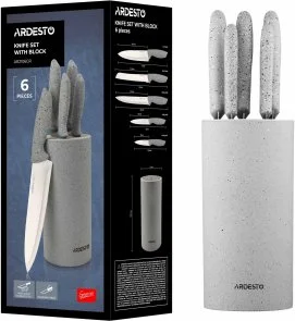Фото: Набір ножів Ardesto Gemini Gray (AR2106GR) № 6 | KTC