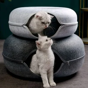 Фото: Інтерактивний тунель-лежанка для тварин Me&Pet L Сірий (NMP05-02) № 9 | KTC