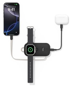 Батарея універсальна Belkin BoostCharge Pro 10000mAh 45W with Apple Watch Charger Built (BPD012HQBK)
