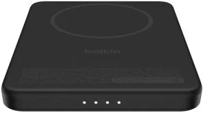Фото: Батарея універсальна Belkin BoostCharge Slim 5000mAh 20W Qi2 15W with Kickstand Black (BPD011HQBK) № 2 | KTC