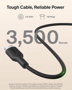 Батарея універсальна Belkin BoostCharge Slim 5000mAh 20W Qi2 15W with Kickstand Black (BPD011HQBK)