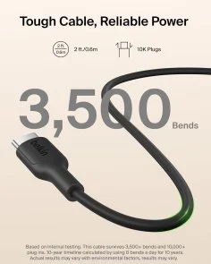 Фото: Батарея універсальна Belkin BoostCharge Slim 5000mAh 20W Qi2 15W with Kickstand Black (BPD011HQBK) № 11 | KTC