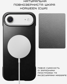 Чохол Nomad for Apple iPhone Air - Traditional Leather Horween Black (NM011871858)