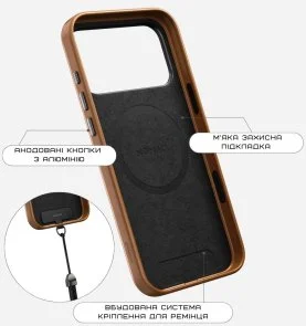 Фото: Чохол Nomad for Apple iPhone 17 Pro - Traditional Leather English Tan (NM011932858) № 9 | KTC