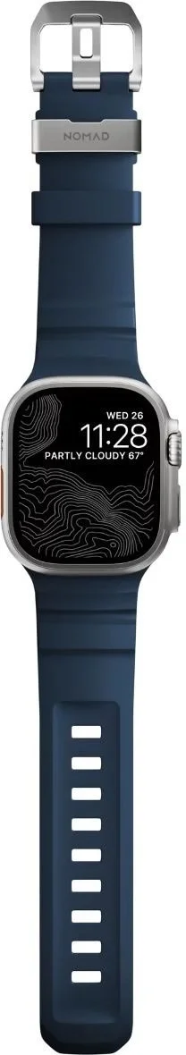 Фото: Ремінець Nomad for Apple Watch 46/49mm - Rocky Point Natural Titanium Hardware Atlantic (NM013589858) № 8 | KTC